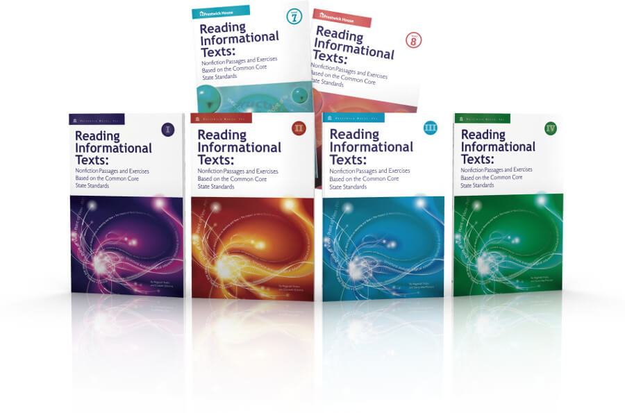 Reading Informational Texts books 3D 900px